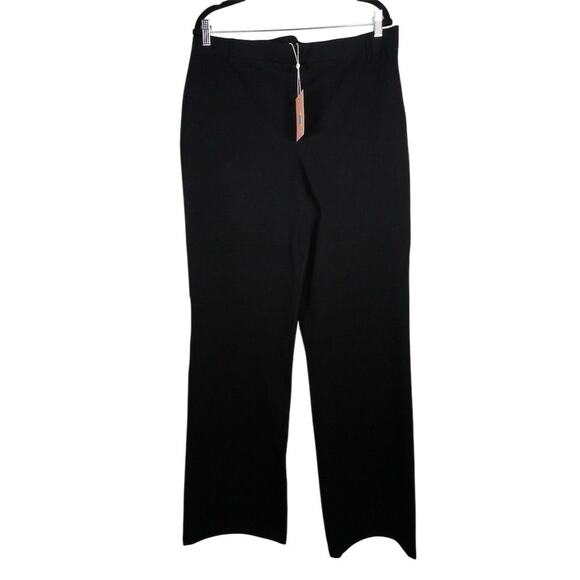 New Quince Women's Bootcut Pants XL Black Ultra-Stretch Ponte Casual 2110-27 - Picture 1 of 9
